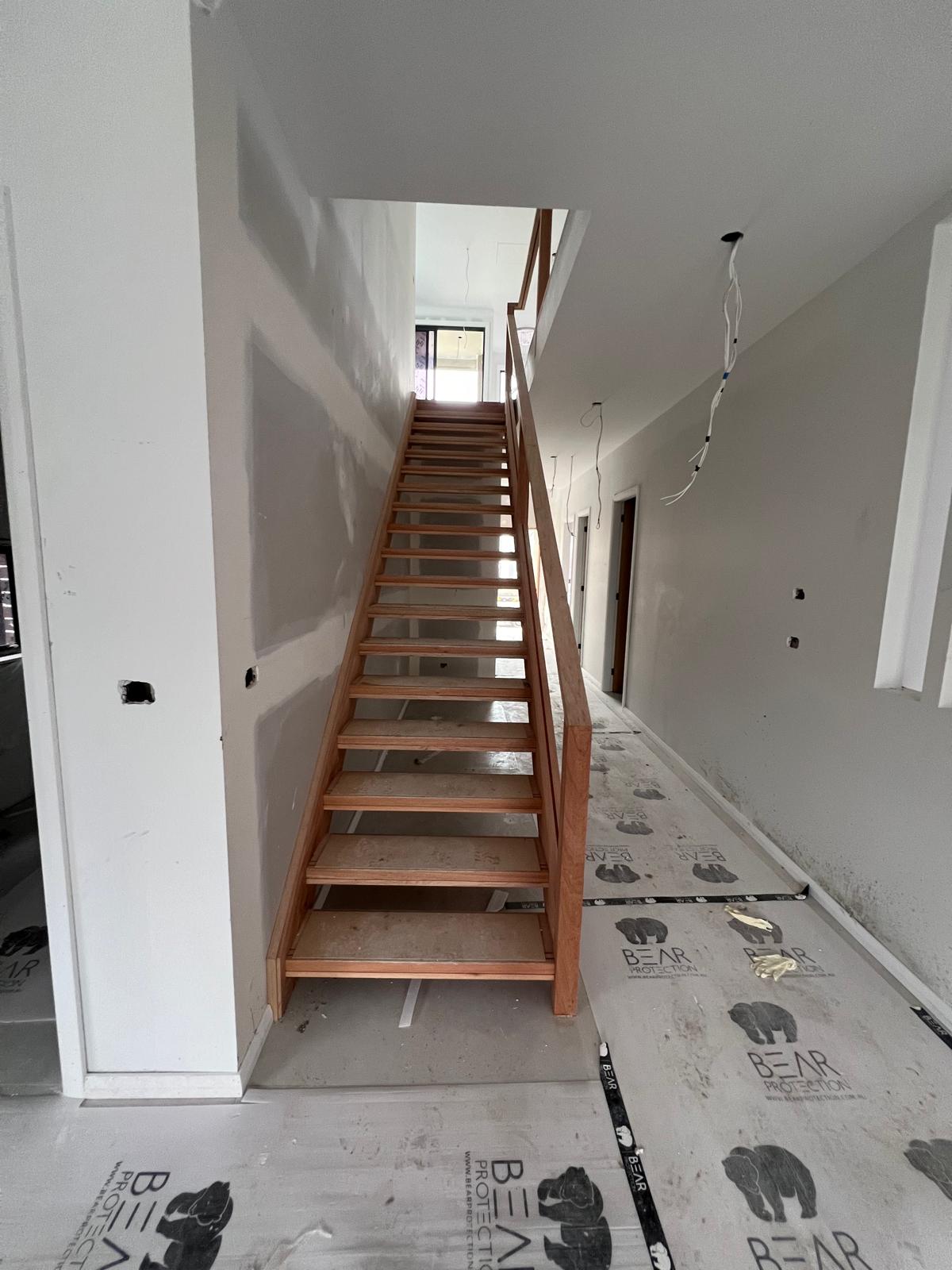 Custom timber staircase — Stairs & Fix Outs project by Platinum Carpentry Group