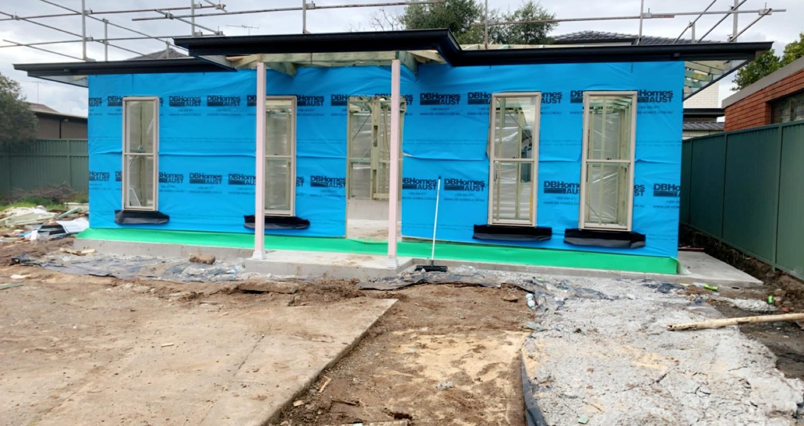 Facade prep — sarking, battens and openings